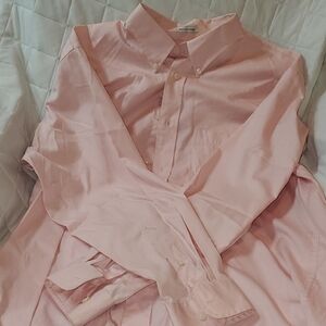Izod Light Pink Casual Button-Down Shirt